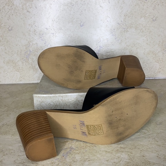 Mi,Im | Black Mule Open Toe Sandal - Picture 6 of 6
